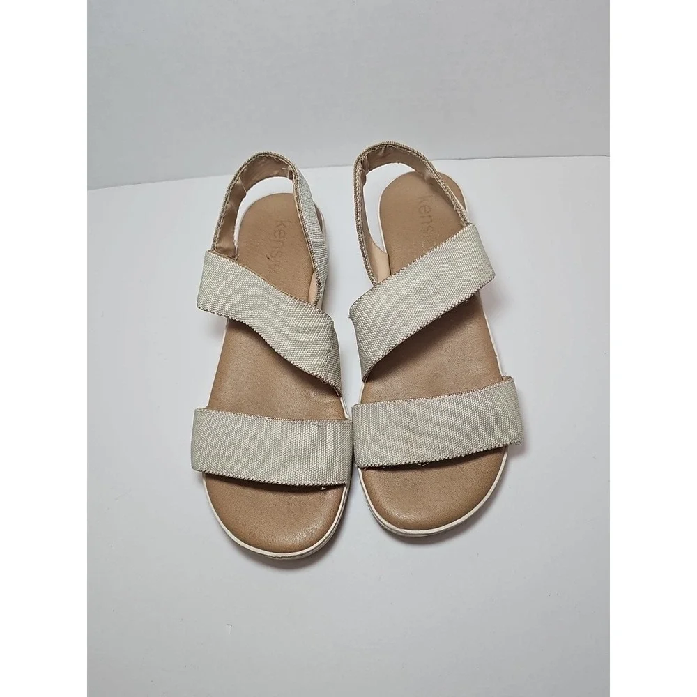 Kensie Women's Emme Strap Sandal Natural Beige‎ 6M